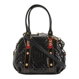 MARINO ORLANDI Black Made In Italy Leather Satchel